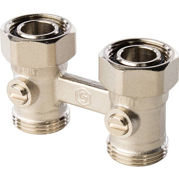 Узел нижнего подключения прямой 3/4, для двухтрубной системы STOUT